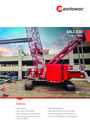 Macarale pe șenile - braț cu zăbrele Manitowoc MLC300 VPC-MAX