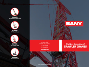 Macarale pe șenile - braț cu zăbrele Sany SCA900TB