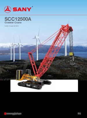 Macarale pe șenile - braț cu zăbrele Sany SCC12500A