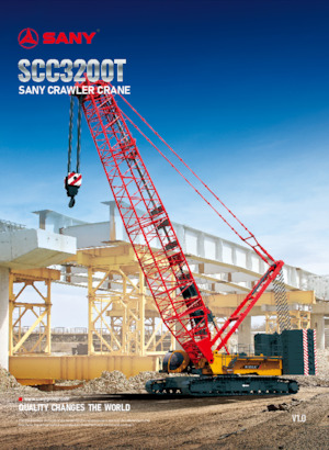 Macarale pe șenile - braț cu zăbrele Sany SCC3200T