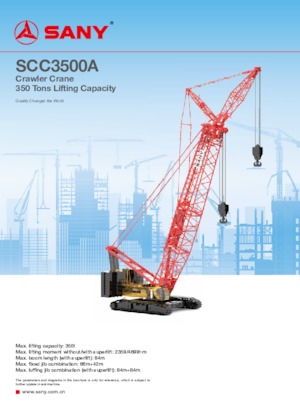 Macarale pe șenile - braț cu zăbrele Sany SCC3500A