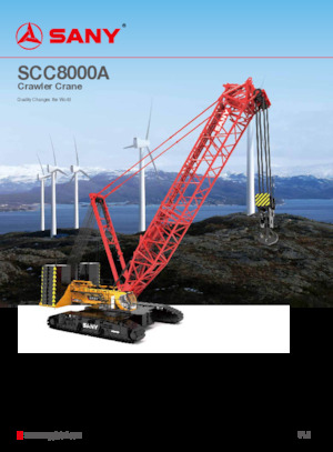 Macarale pe șenile - braț cu zăbrele Sany SCC8000A