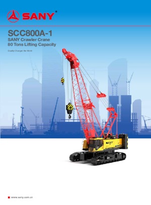 Macarale pe șenile - braț cu zăbrele Sany SCC800A-1