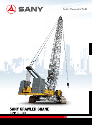 Macarale pe șenile - braț cu zăbrele Sany SCC8300