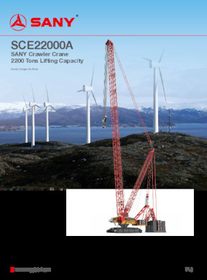 Macarale pe șenile - braț cu zăbrele Sany SCE22000A