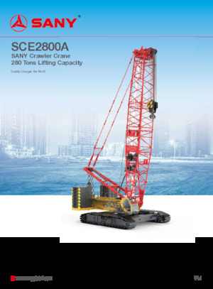 Macarale pe șenile - braț cu zăbrele Sany SCE2800A