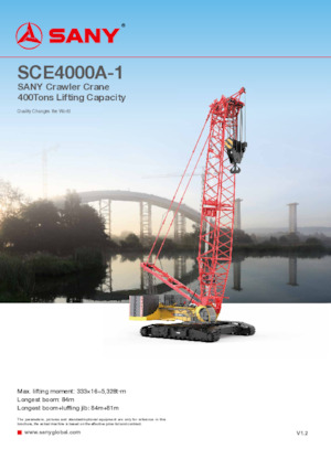 Macarale pe șenile - braț cu zăbrele Sany SCE4000A-1