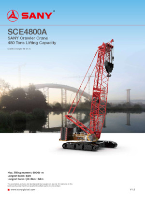 Macarale pe șenile - braț cu zăbrele Sany SCE4800A
