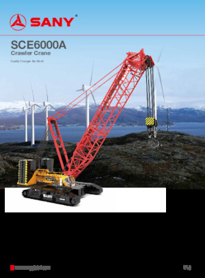 Macarale pe șenile - braț cu zăbrele Sany SCE6000A