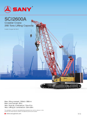 Macarale pe șenile - braț cu zăbrele Sany SCI2600A