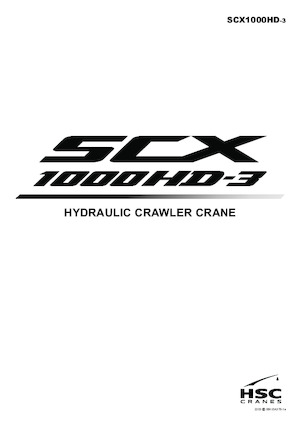 Macarale pe șenile - braț cu zăbrele Hitachi Sumitomo SCX1000HD-3