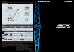 Macarale pe șenile - braț cu zăbrele Hitachi Sumitomo SCX1200-3