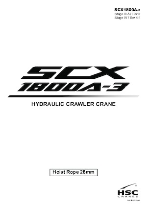 Macarale pe șenile - braț cu zăbrele Hitachi Sumitomo SCX1800A-3