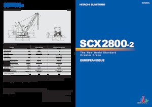 Macarale pe șenile - braț cu zăbrele Hitachi Sumitomo SCX2800-2