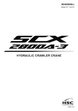 Macarale pe șenile - braț cu zăbrele Hitachi Sumitomo SCX2800A-3