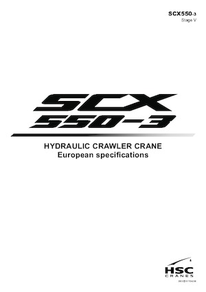 Macarale pe șenile - braț cu zăbrele Hitachi Sumitomo SCX550-3