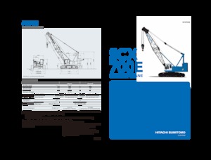 Macarale pe șenile - braț cu zăbrele Hitachi Sumitomo SCX700E