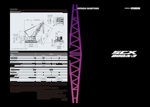 Macarale pe șenile - braț cu zăbrele Hitachi Sumitomo SCX800A-3