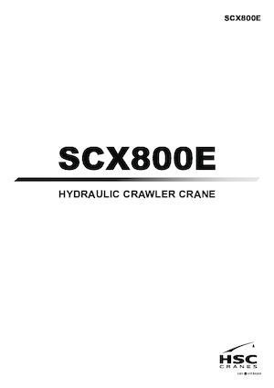 Macarale pe șenile - braț cu zăbrele Hitachi Sumitomo SCX800E