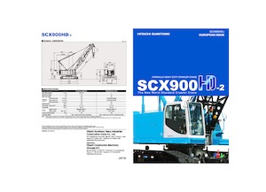 Macarale pe șenile - braț cu zăbrele Hitachi Sumitomo SCX900HD-2