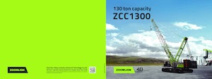 Macarale pe șenile - braț cu zăbrele Zoomlion ZCC1300