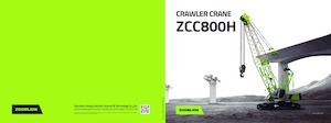 Macarale pe șenile - braț cu zăbrele Zoomlion ZCC800H