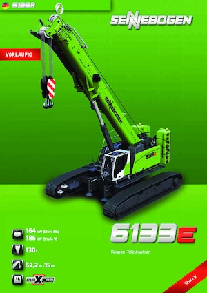 Macarale pe șenile - braț telescopic Sennebogen 6133 E