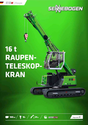 Macarale pe șenile - braț telescopic Sennebogen 613E