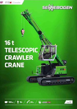 Macarale pe șenile - braț telescopic Sennebogen 613E