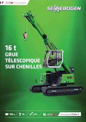 Macarale pe șenile - braț telescopic Sennebogen 613E