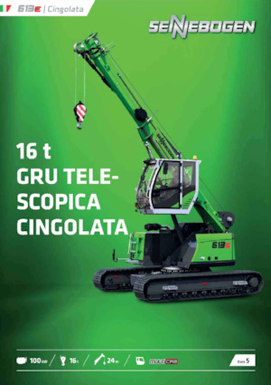 Macarale pe șenile - braț telescopic Sennebogen 613E