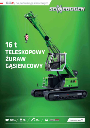 Macarale pe șenile - braț telescopic Sennebogen 613E