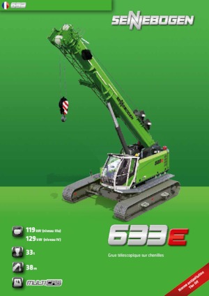 Macarale pe șenile - braț telescopic Sennebogen 633 R