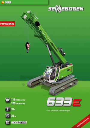 Macarale pe șenile - braț telescopic Sennebogen 633E