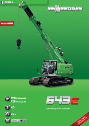 Macarale pe șenile - braț telescopic Sennebogen 643 R