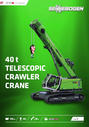 Macarale pe șenile - braț telescopic Sennebogen 643E