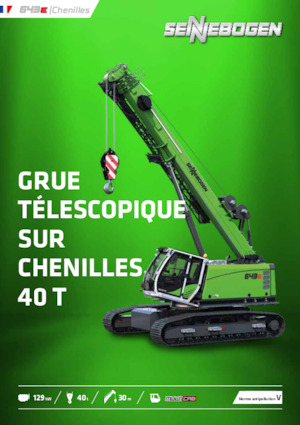 Macarale pe șenile - braț telescopic Sennebogen 643E