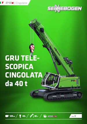 Macarale pe șenile - braț telescopic Sennebogen 643E