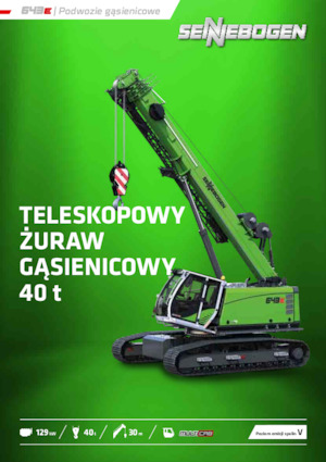 Macarale pe șenile - braț telescopic Sennebogen 643E