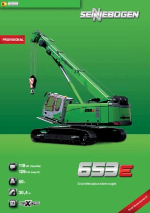 Macarale pe șenile - braț telescopic Sennebogen 653 R