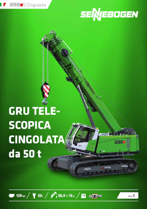 Macarale pe șenile - braț telescopic Sennebogen 653E