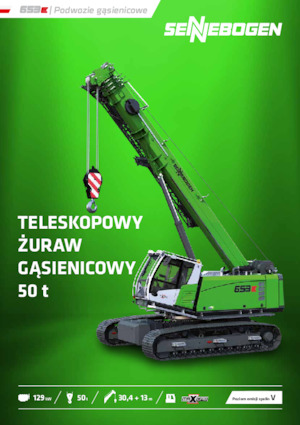 Macarale pe șenile - braț telescopic Sennebogen 653E