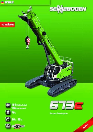 Macarale pe șenile - braț telescopic Sennebogen 673 R