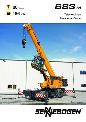 Macarale pe șenile - braț telescopic Sennebogen 683 R