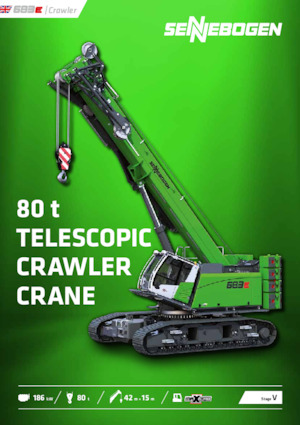 Macarale pe șenile - braț telescopic Sennebogen 683E