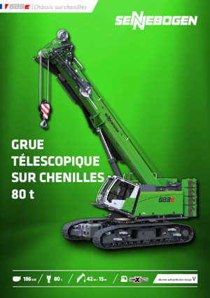 Macarale pe șenile - braț telescopic Sennebogen 683E