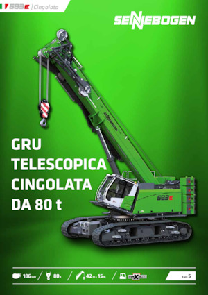 Macarale pe șenile - braț telescopic Sennebogen 683E
