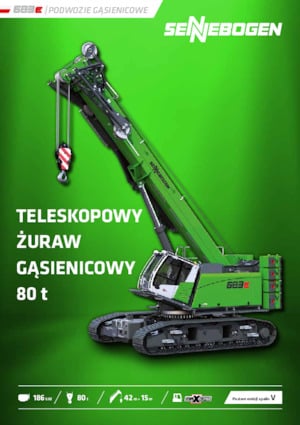 Macarale pe șenile - braț telescopic Sennebogen 683E