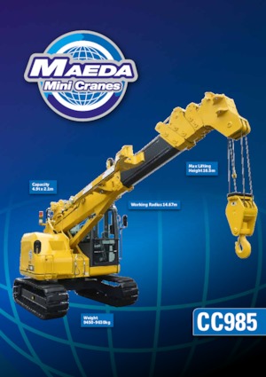Macarale pe șenile - braț telescopic Maeda CC 985