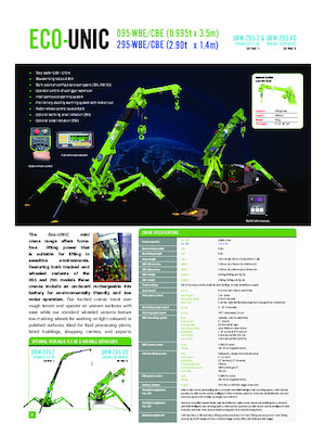 Macarale pe șenile - braț telescopic UNIC Eco RK-095